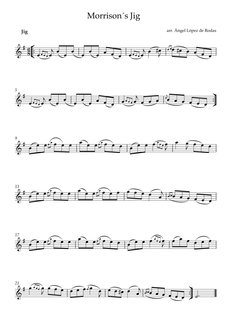 Morrison´s Jig Chamber Music scores gallery preview page 1