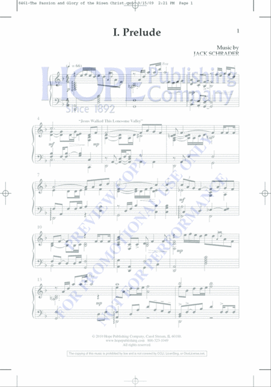 The Passion and Glory of the Risen Christ Choir scores gallery preview page 9