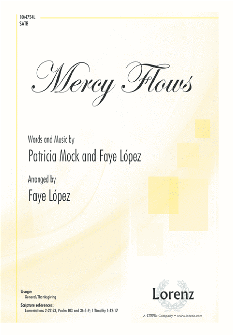 Mercy Flows 4-Part scores gallery preview page 1