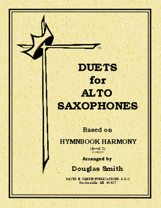 Book cover for Duets For Alto Saxes- Based on Hymnbook
