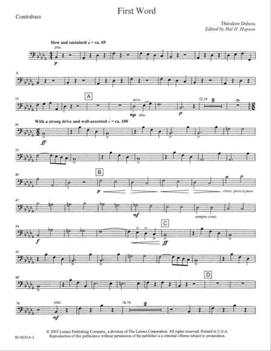 The Seven Last Words of Christ - Bass Choir scores gallery preview page 3