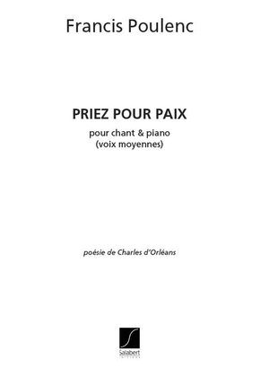 Book cover for Priez Pour Paix Pour