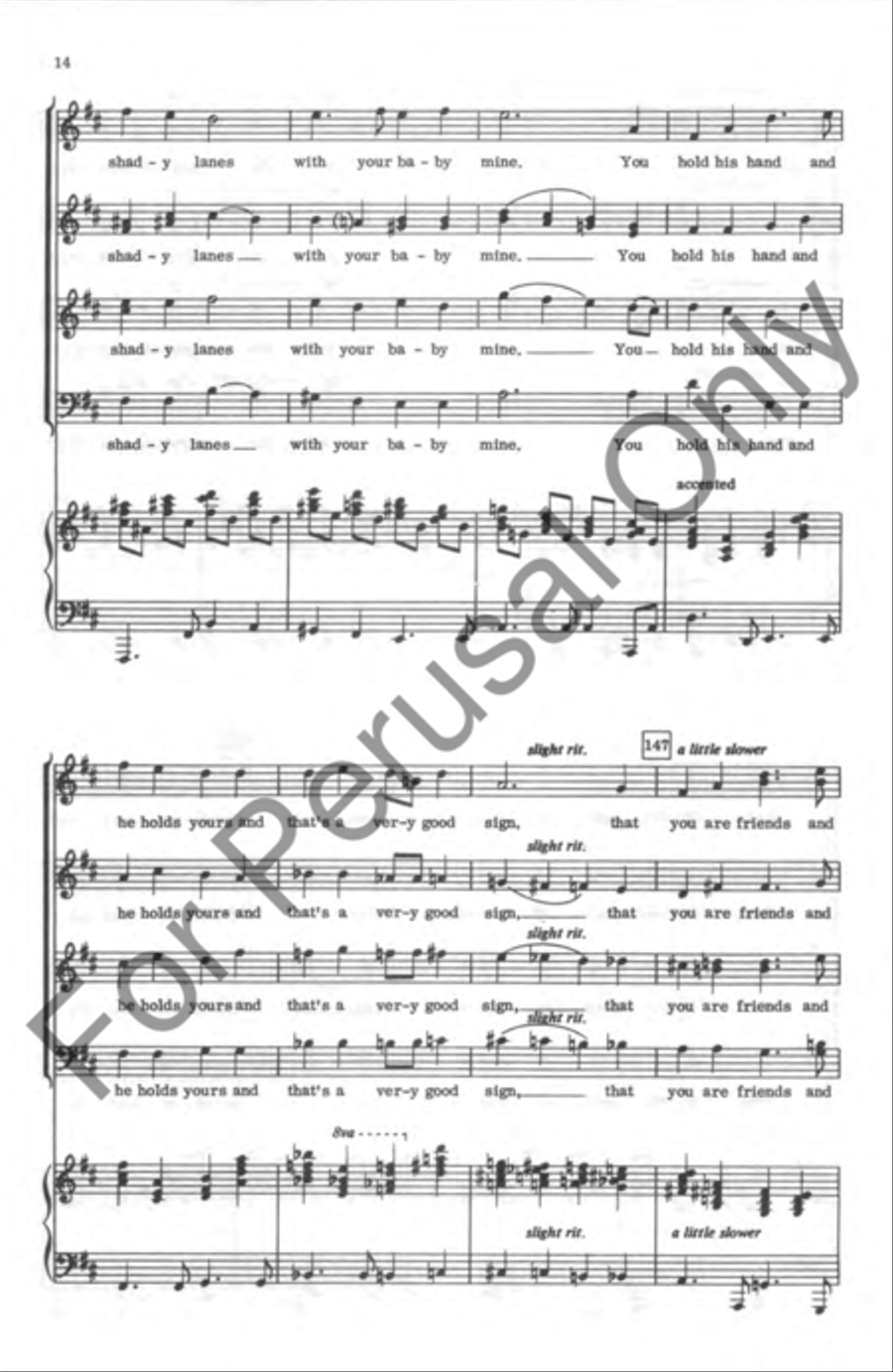 Americana Medley 4-Part scores gallery preview page 14