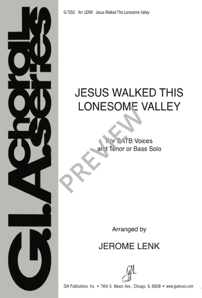 Jesus Walked This Lonesome Valley image number null