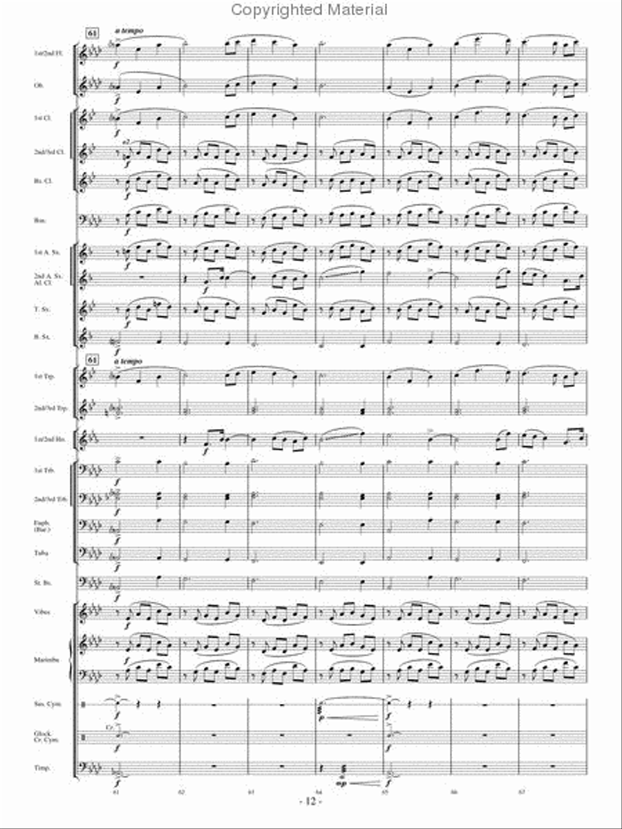 Heaven's Light Concert Band scores gallery preview page 11