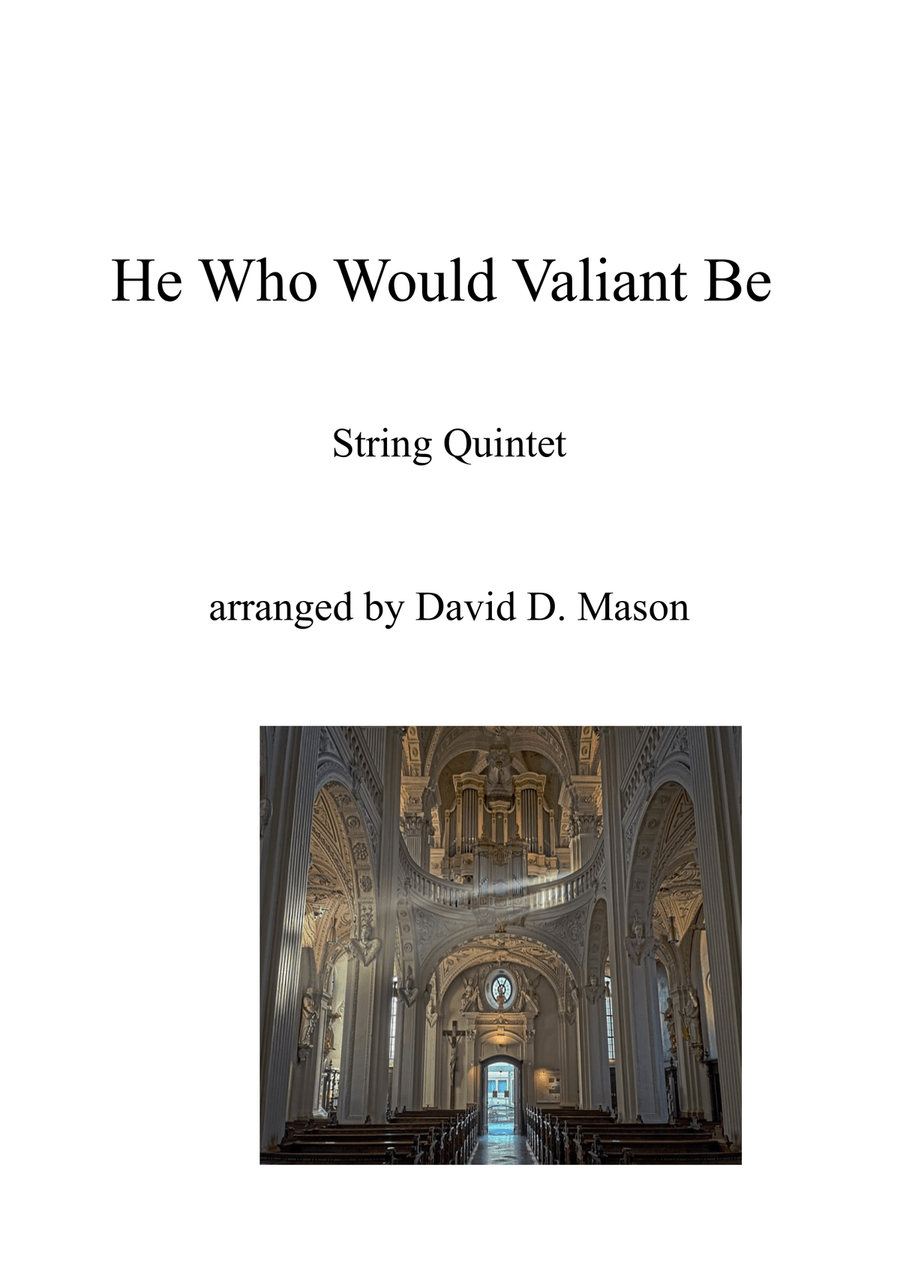 He Who Would Valiant Be String Orchestra scores gallery preview page 1