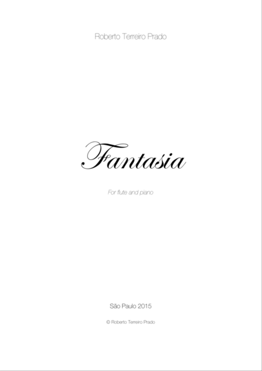 Fantasia for flute and piano Flute Solo scores gallery preview page 1