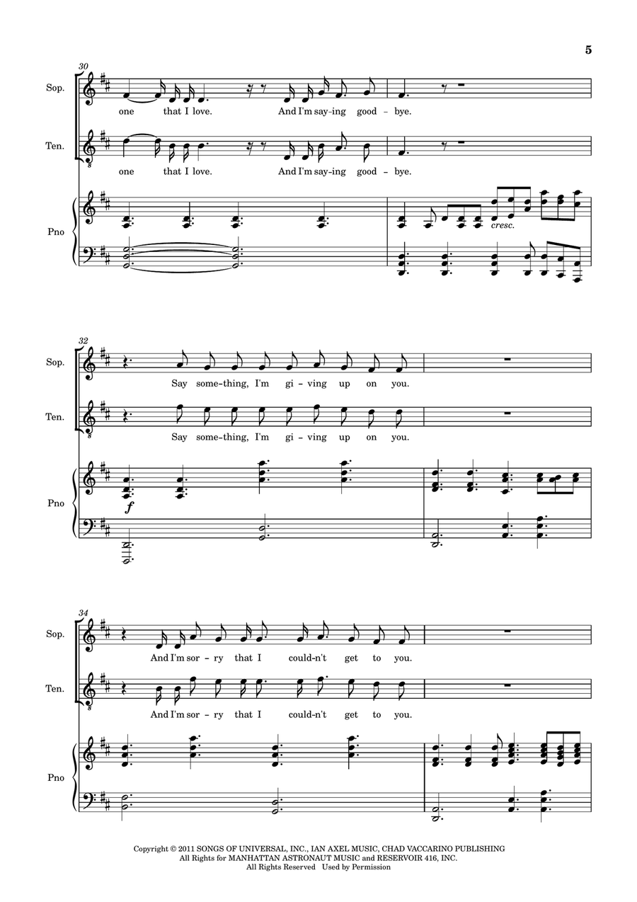 Say Something Chamber Music scores gallery preview page 6