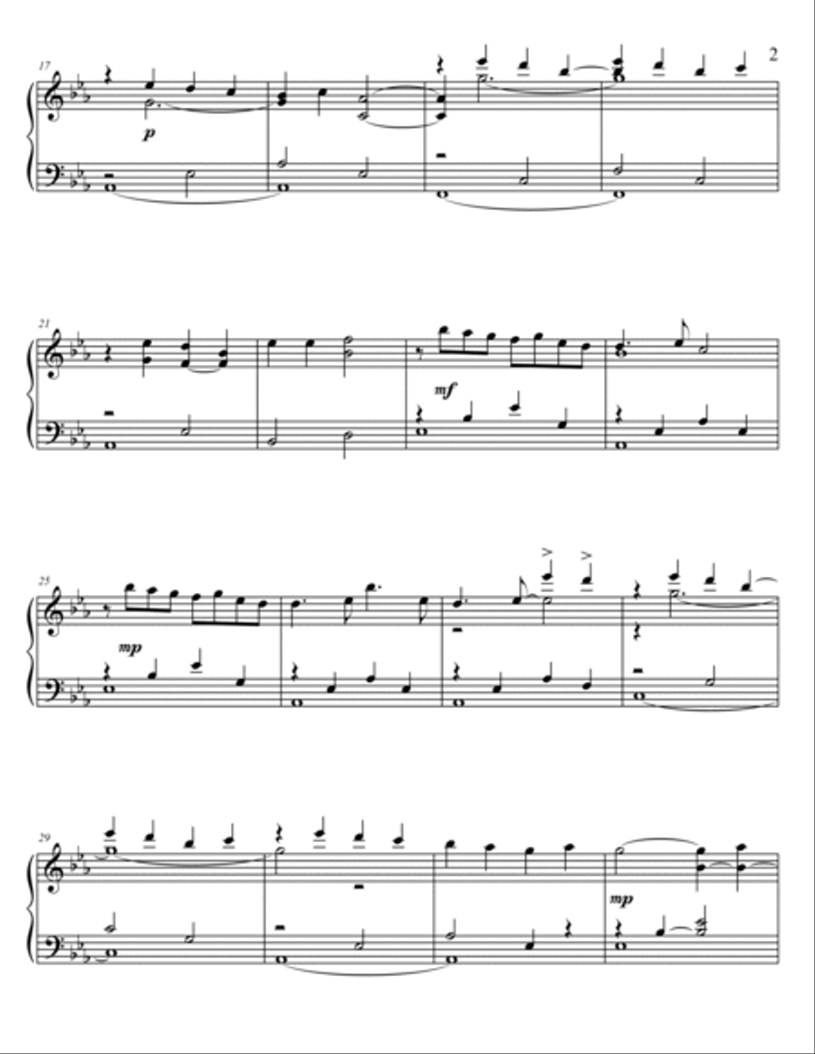 Anymore Piano Solo scores gallery preview page 2
