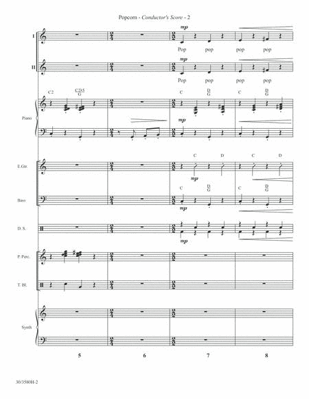 Popcorn - Instrument Score and Parts