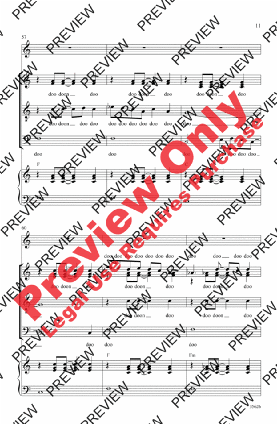 Over the Rainbow 4-Part scores gallery preview page 11