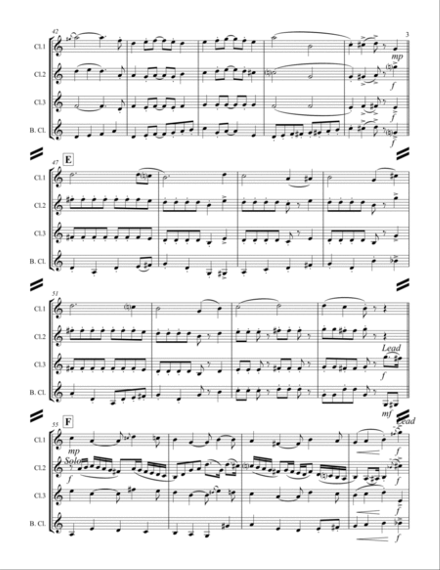 Too Fat Polka (she's Too Fat For Me) Woodwind Ensemble scores gallery preview page 4