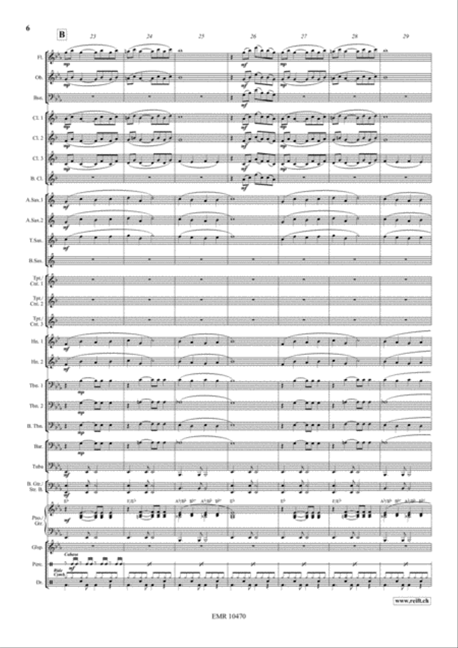 Aura Lee Aura Lee Concert Band scores gallery preview page 7