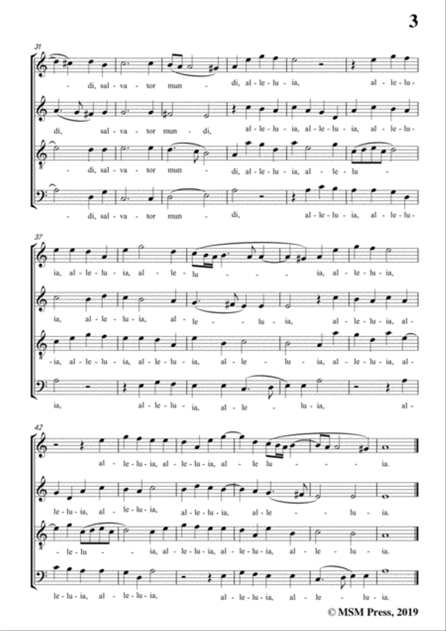 Gabrieli-Angelus ad pastores ait,in a minor,for A cappella 4-Part scores gallery preview page 5