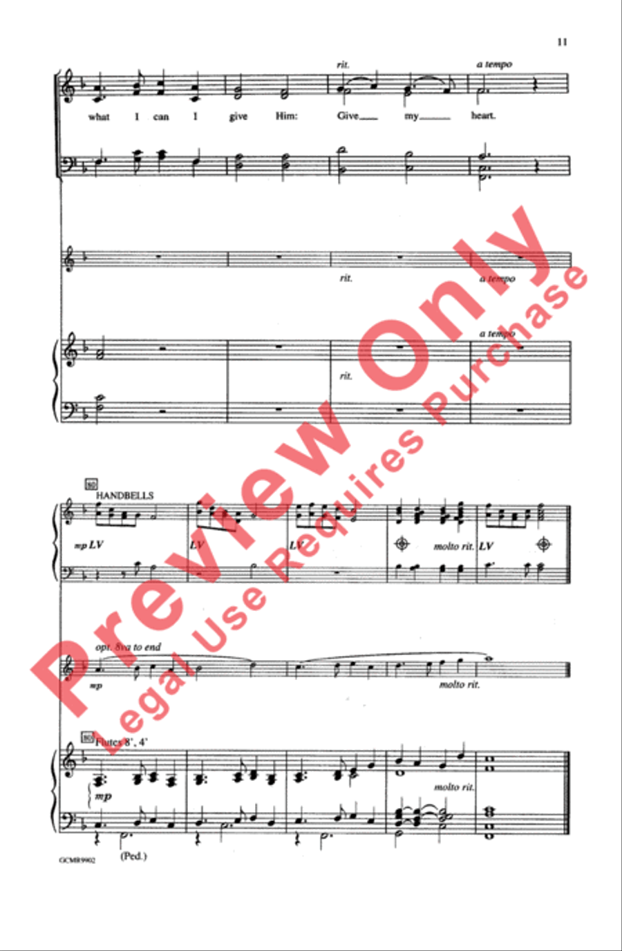 What Can I Give Him? 4-Part scores gallery preview page 11