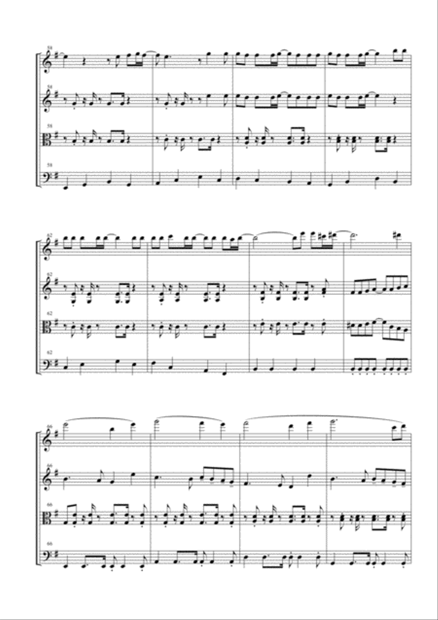 I Will Survive String Quartet scores gallery preview page 6