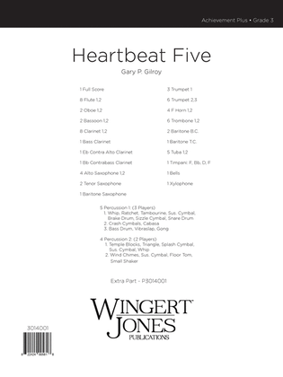 Heartbeat Five - Full Score