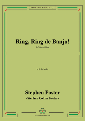 S. Foster-Ring,Ring de Banjo!,in B flat Major