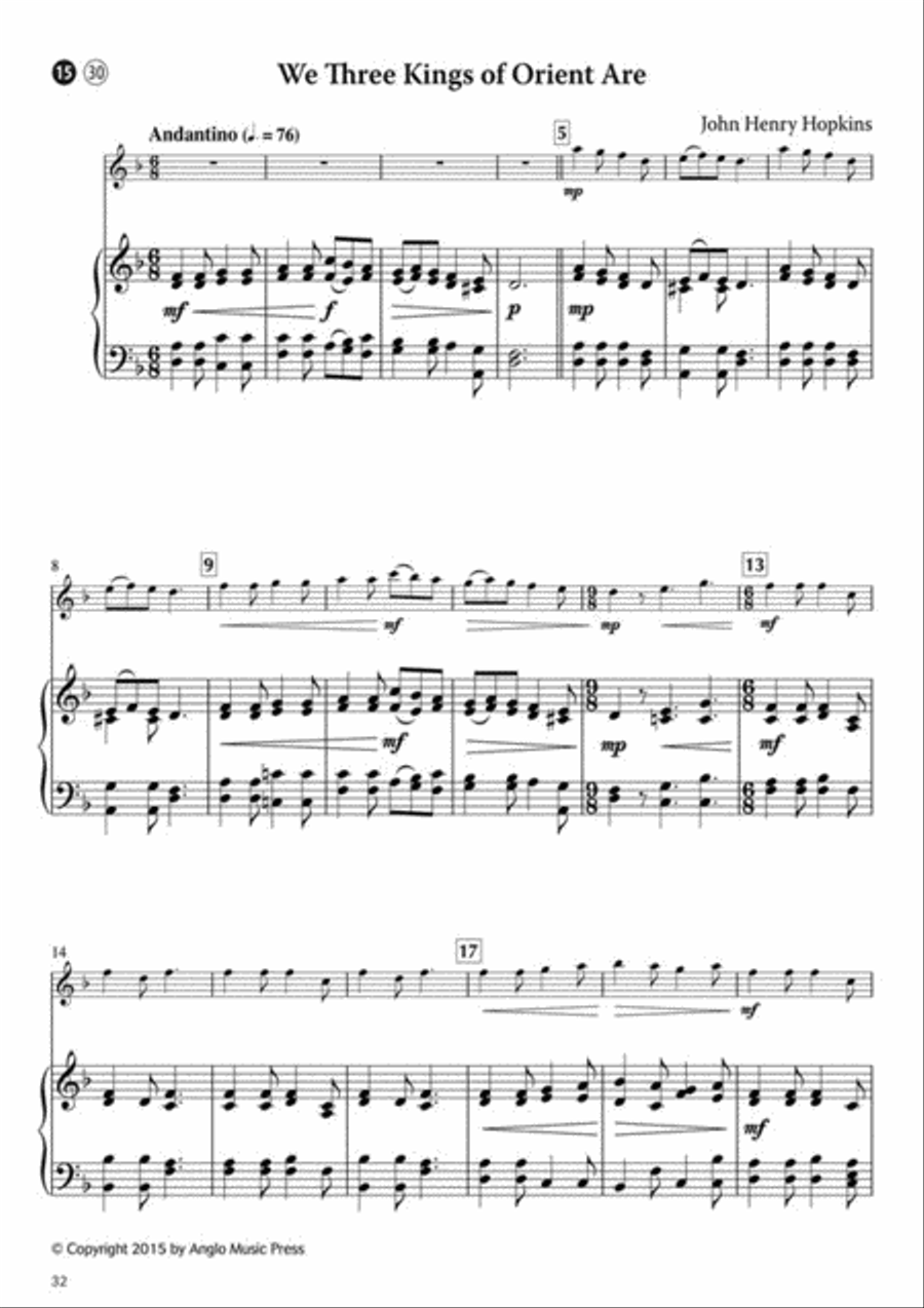 15 Easy Christmas Carols 15 Easy Christmas Carols Flute Solo scores gallery preview page 5