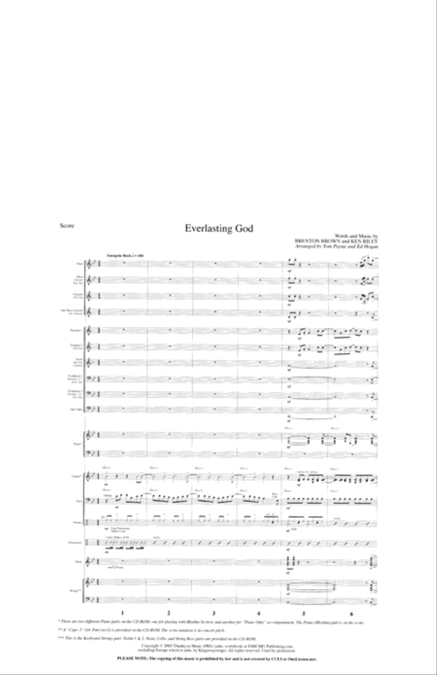Everlasting God Everlasting God Orchestra scores gallery preview page 2