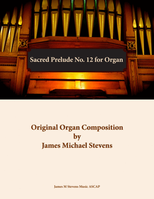 Book cover for Sacred Prelude No. 12 for Organ in G Major