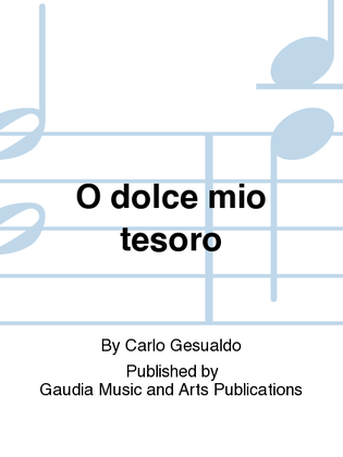 Book cover for O dolce mio tesoro