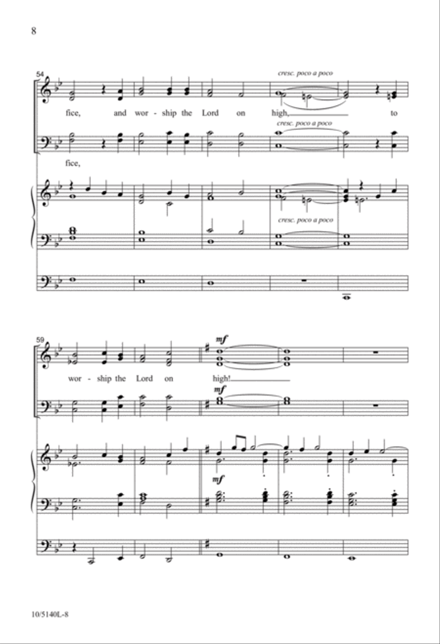 My Light and My Salvation 4-Part scores gallery preview page 8