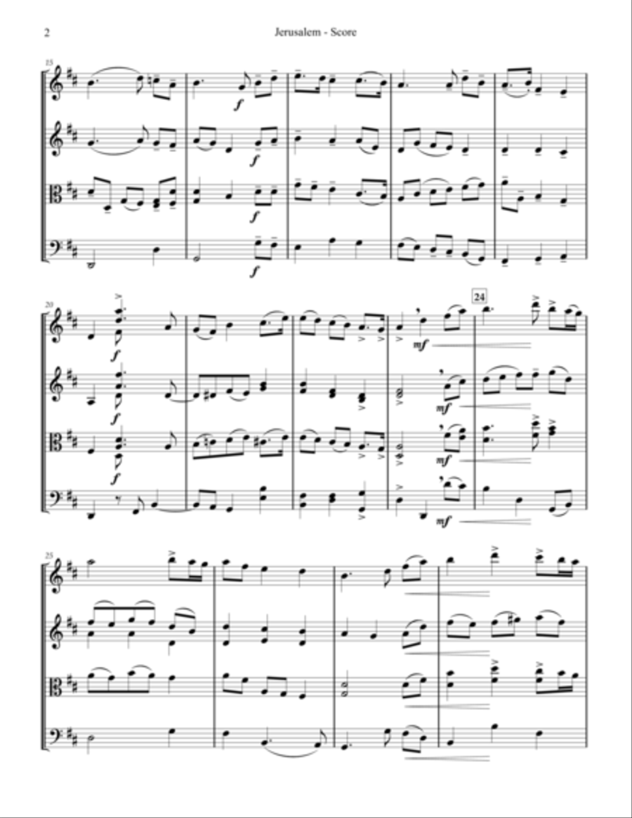 Jerusalem String Quartet scores gallery preview page 2