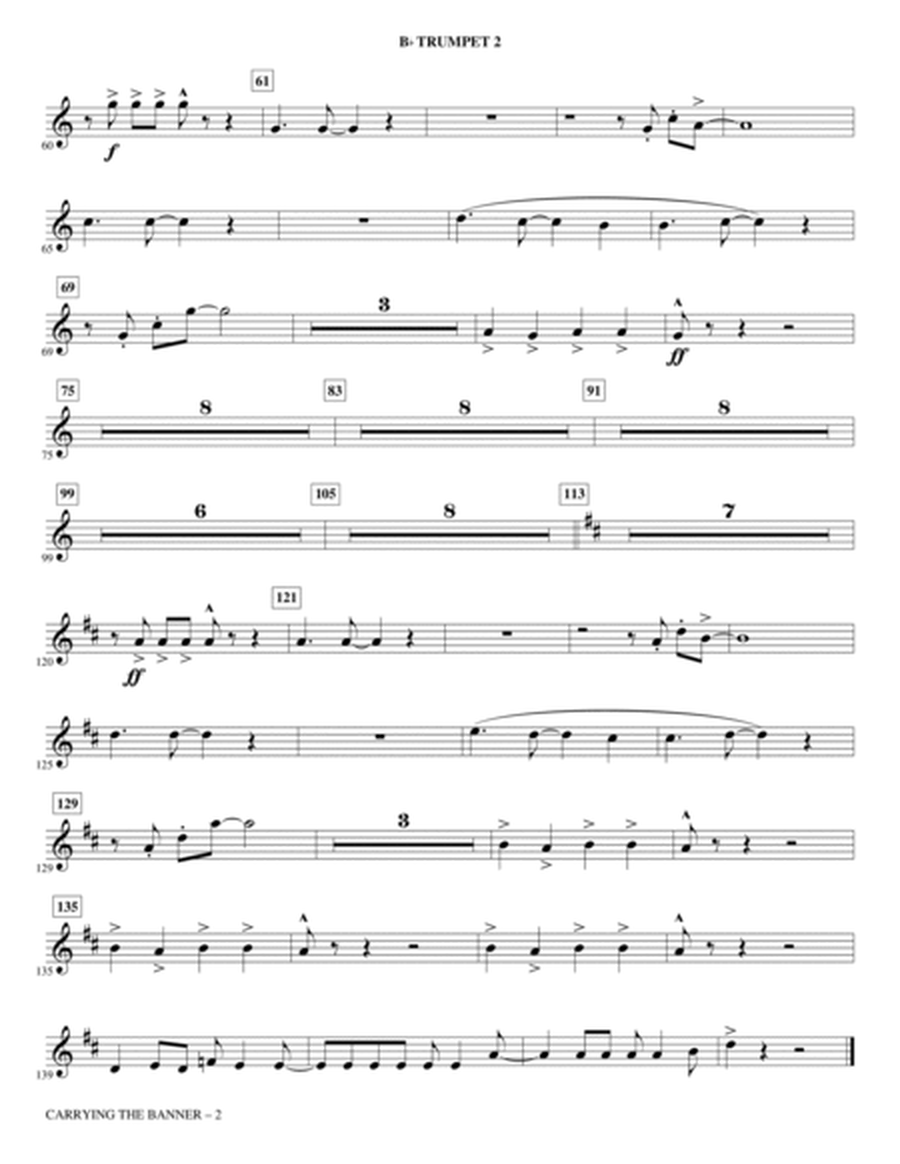 Carrying The Banner (from Newsies) (arr. Roger Emerson) - Bb Trumpet 2