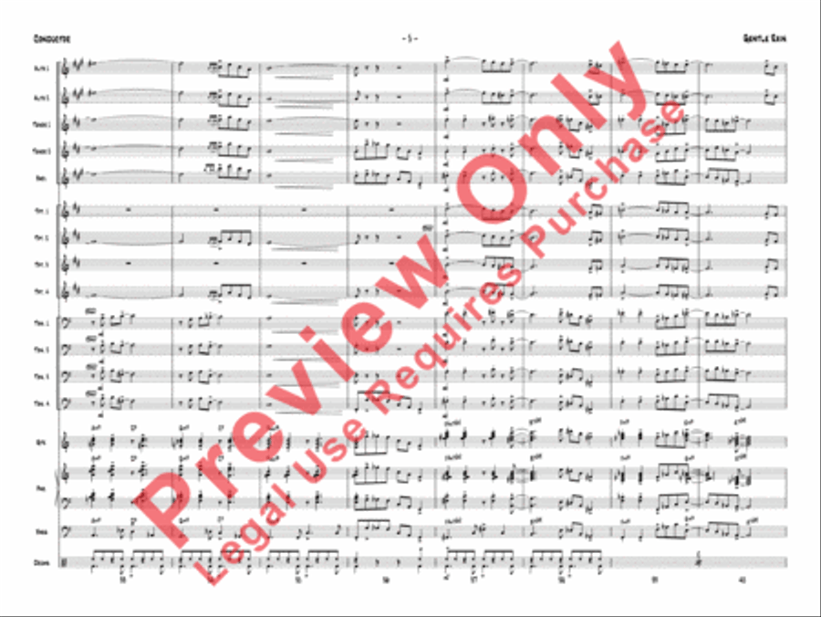Gentle Rain Jazz Ensemble scores gallery preview page 8