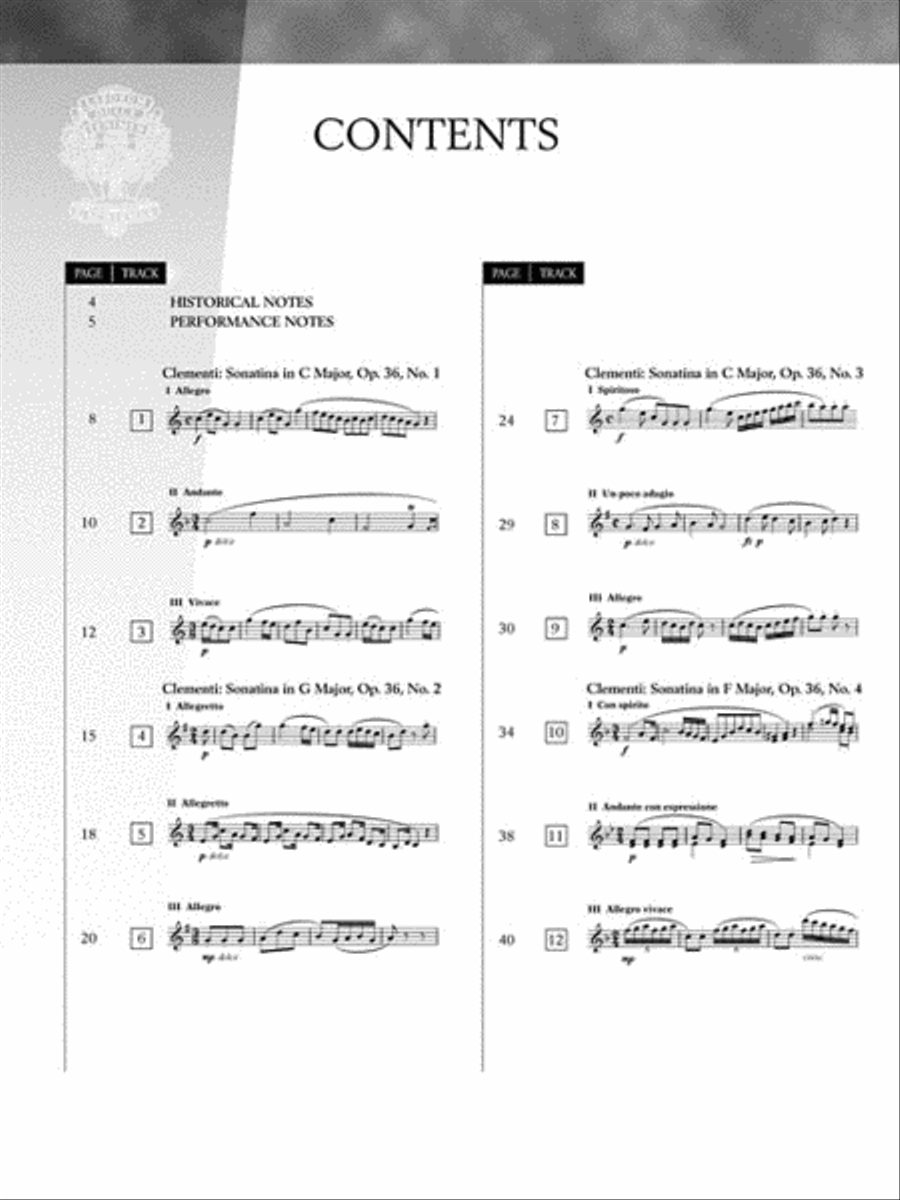 Sonatina Album Piano Solo scores gallery preview page 3