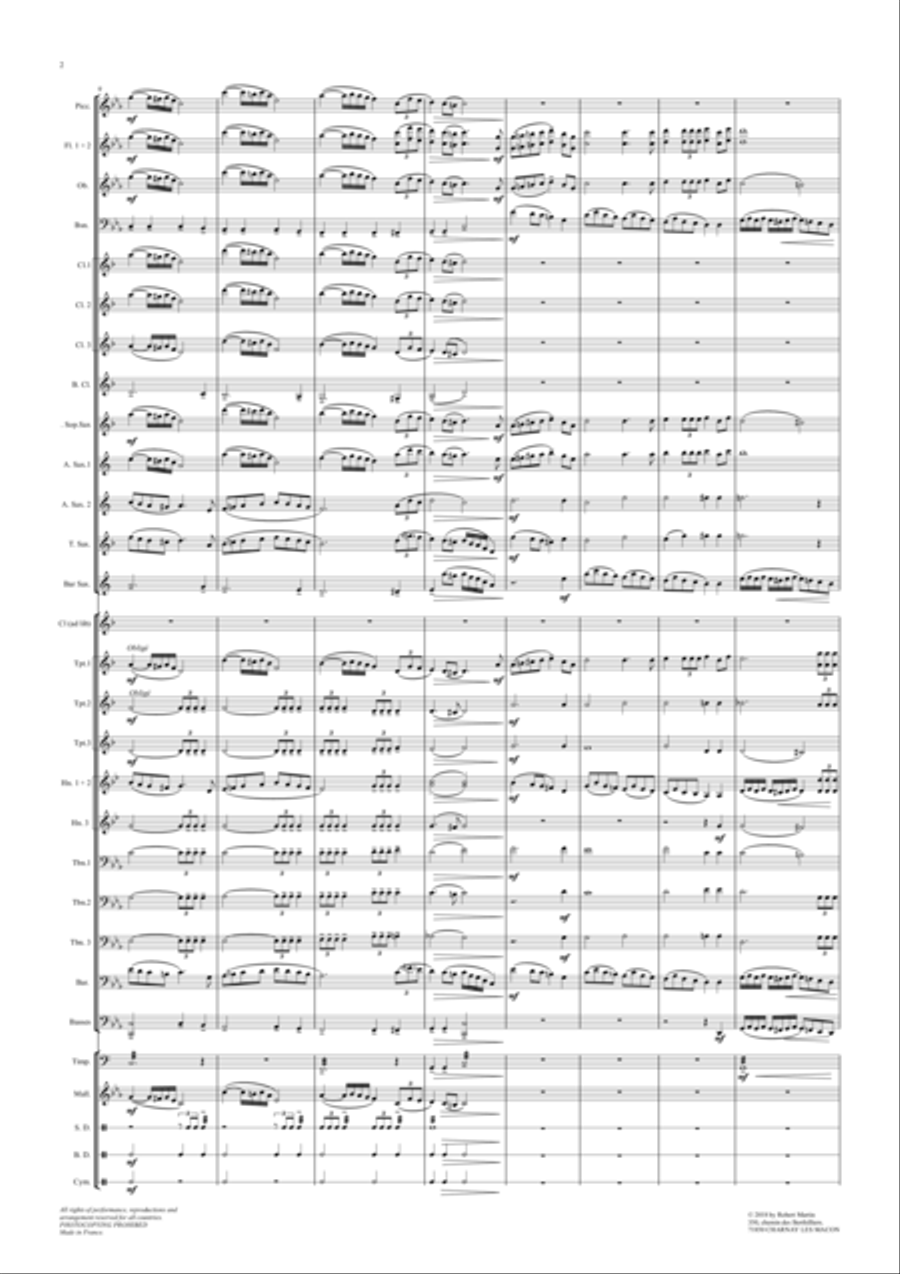 Hommage aux poilus Concert Band scores gallery preview page 3
