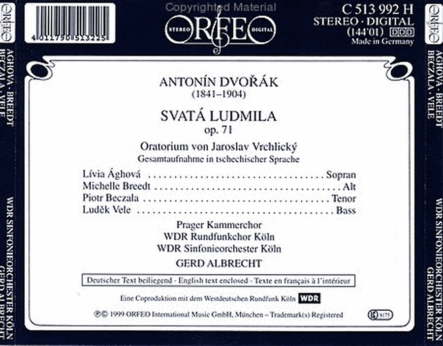 Svata Ludmila Op. 71