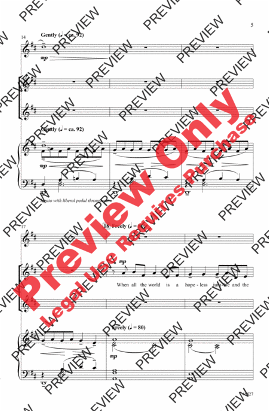 Over the Rainbow Women's Choir scores gallery preview page 5