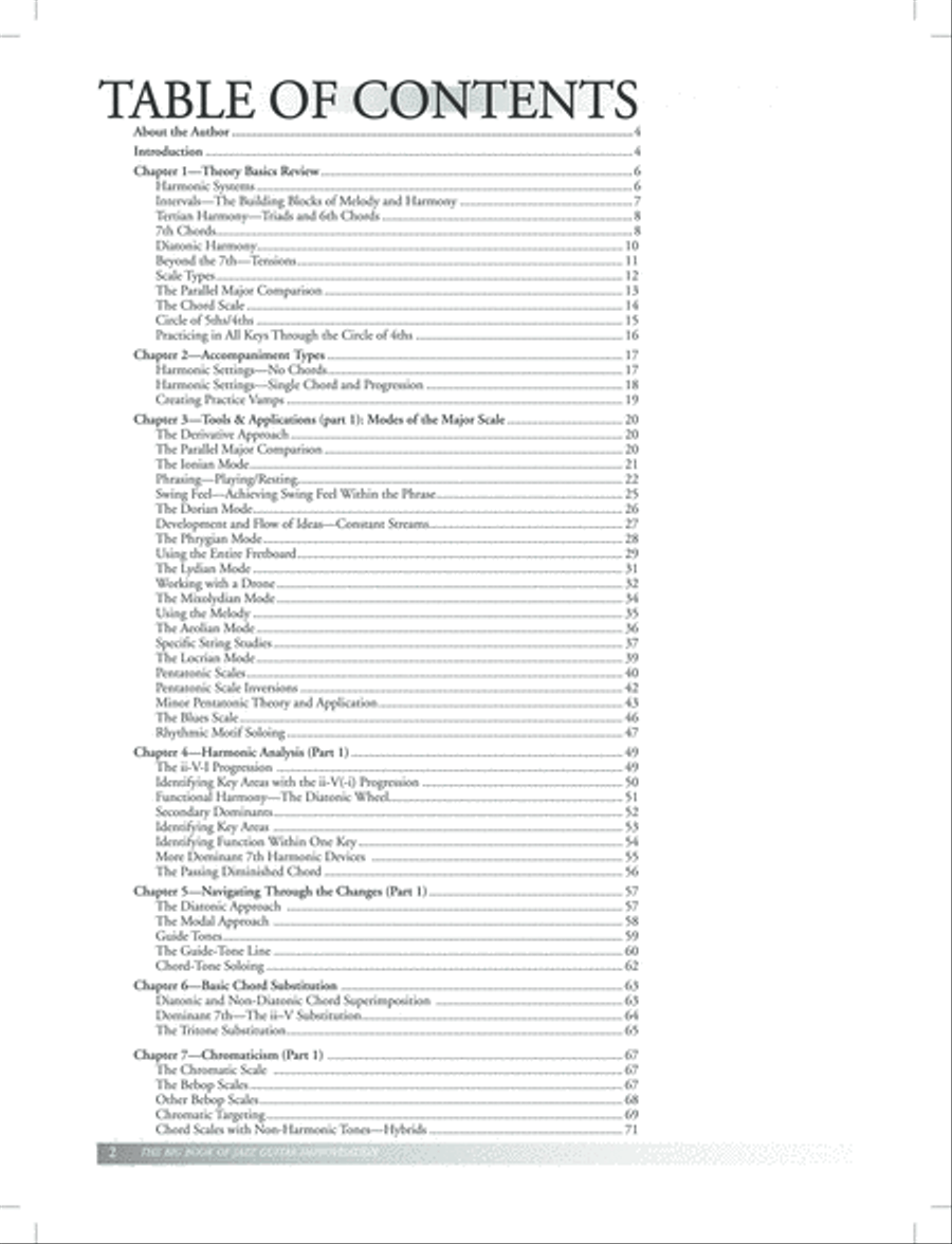 The Big Book of Jazz Guitar Improvisation Electric Guitar scores gallery preview page 2