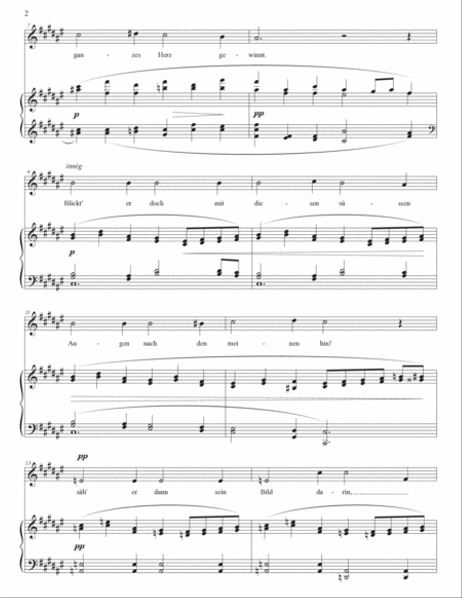 WOLF: Ach, des Knaben Augen (transposed to F-sharp major) Voice scores gallery preview page 3