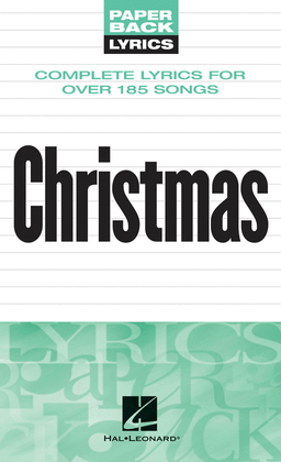 Book cover for Christmas Lyrics
