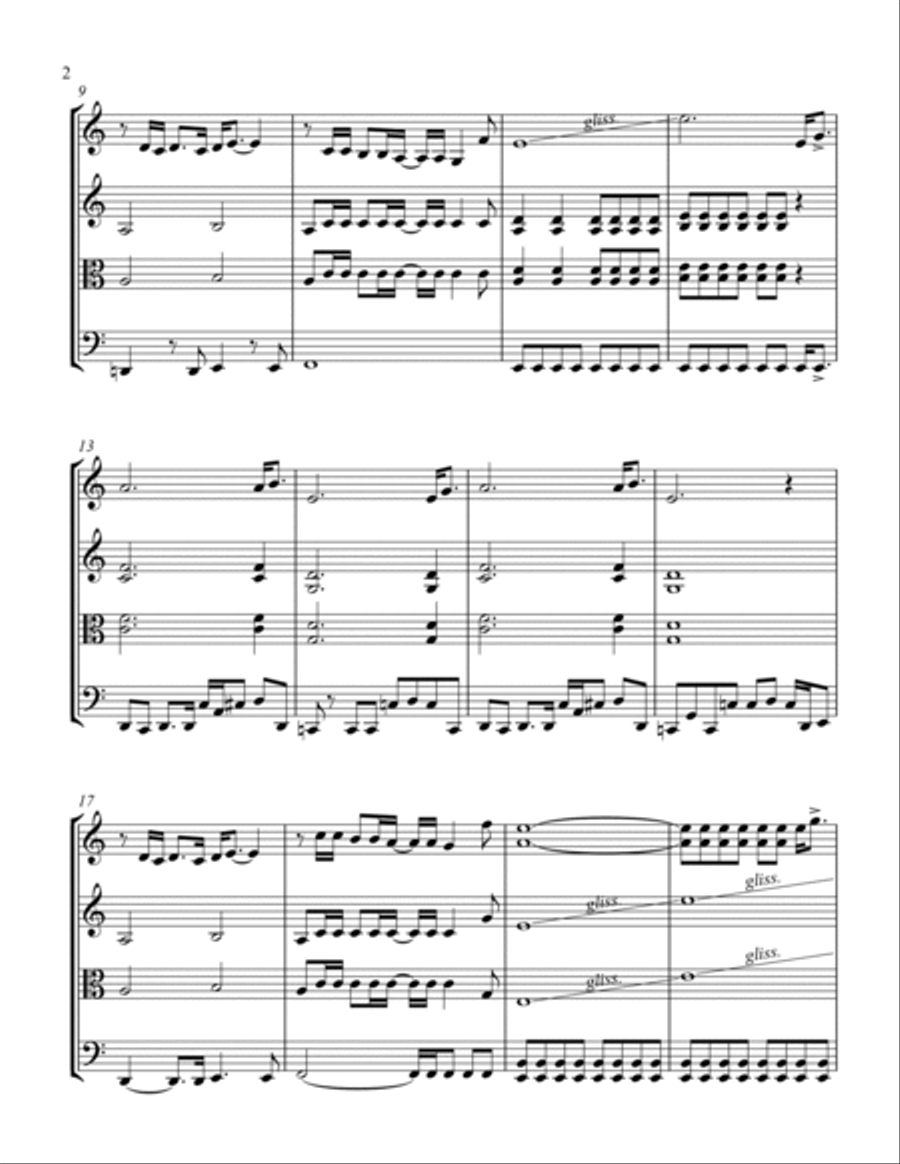 Gonna Fly Now Gonna Fly Now String Trio scores gallery preview page 2
