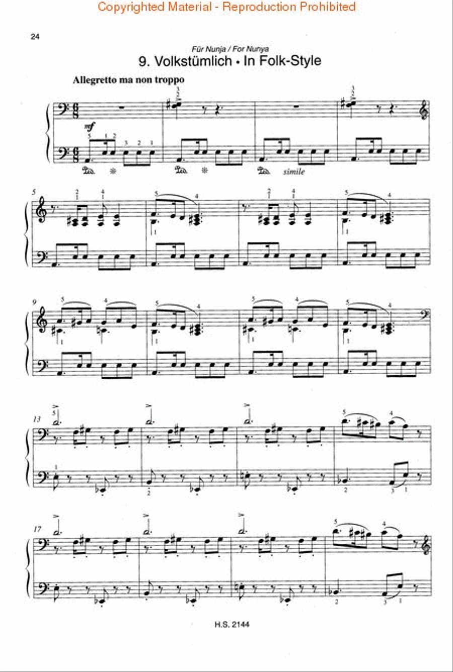 Pictures of Childhood – Children's Album, Book 1 Piano Solo scores gallery preview page 4