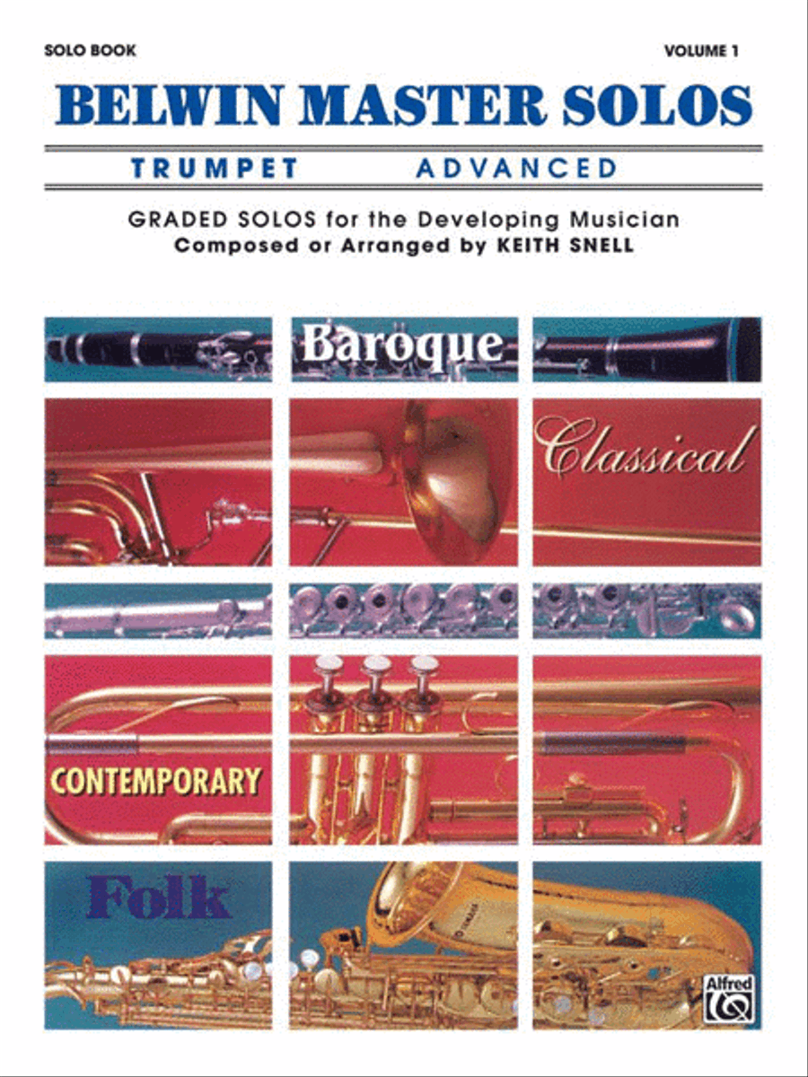 Belwin Master Solos (Trumpet), Volume 1 Cornet scores gallery preview page 1