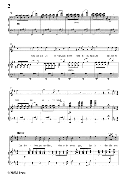 Schubert-Uraniens Flucht(Urania's Flight),D.554,in G Major,for Voice&Piano image number null