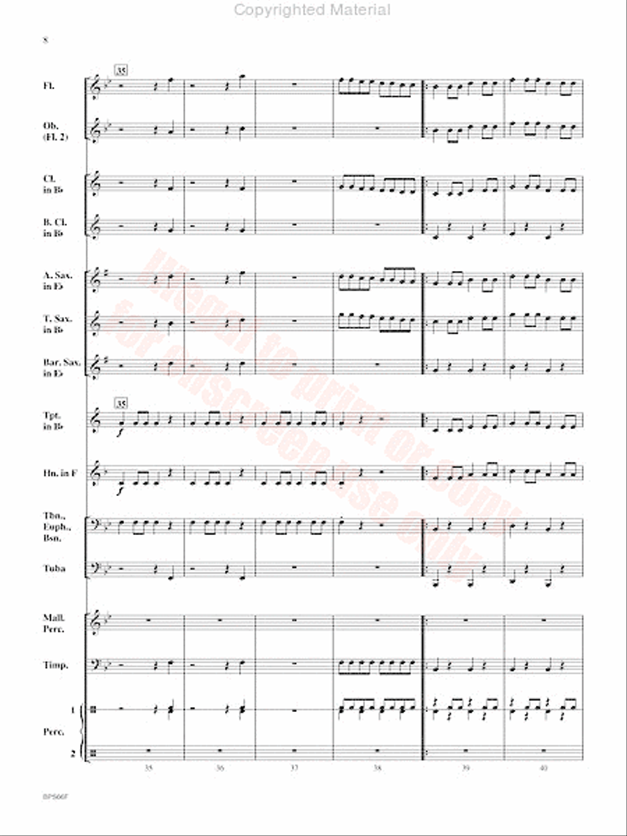 Haydn Seek Surprise Concert Band scores gallery preview page 9