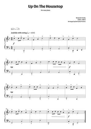 Book cover for Up On The Housetop (easy piano – F major)