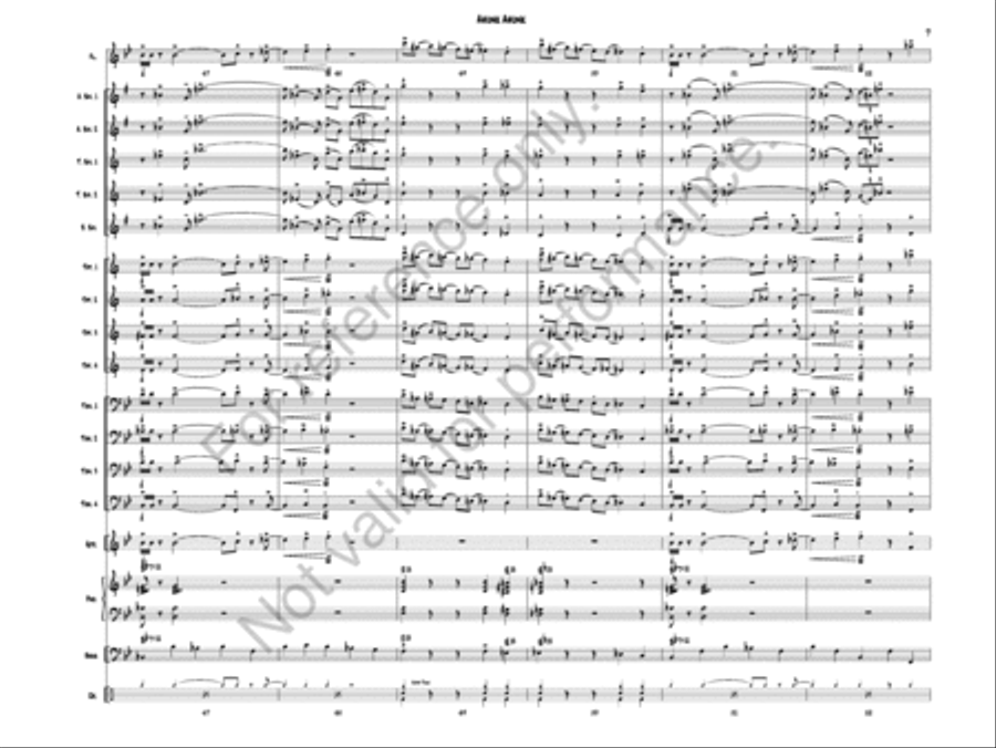 Ahunk Ahunk Jazz Ensemble scores gallery preview page 10