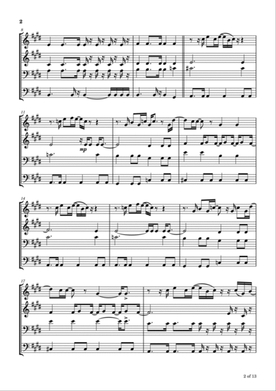 I'm Not In Love Trombone scores gallery preview page 3