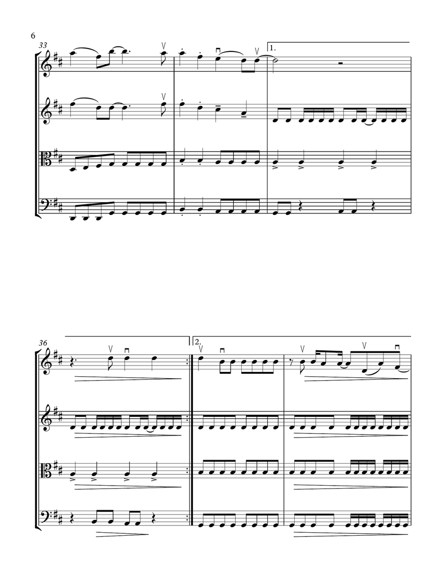 Shut Up And Dance String Quartet scores gallery preview page 6