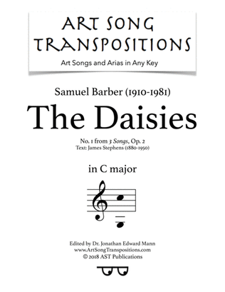 Book cover for The Daisies, Op. 2, No. 1