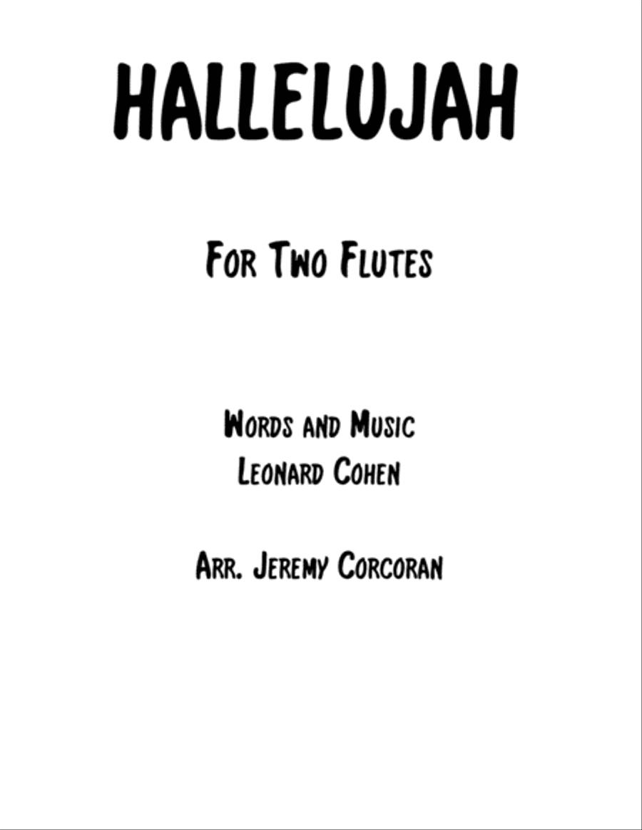 Hallelujah Woodwind Duet scores gallery preview page 1