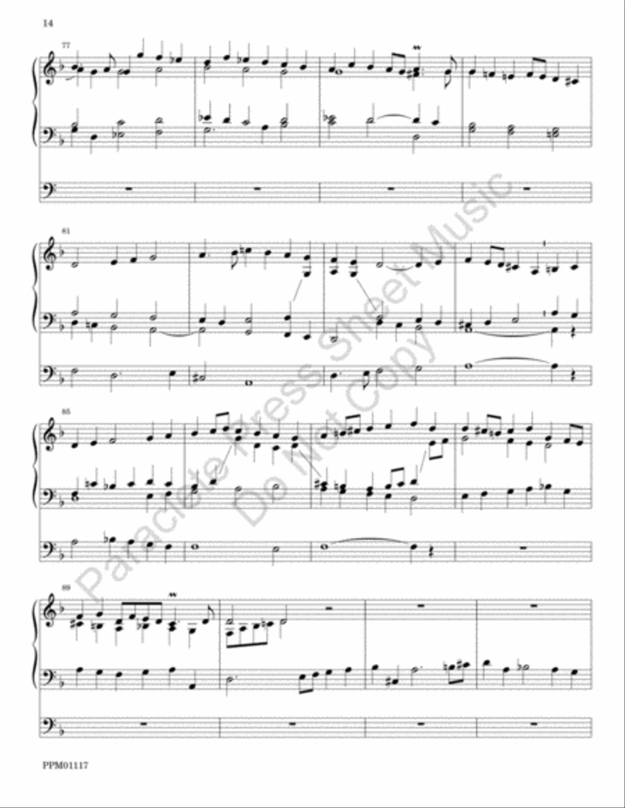 Tribute to Jeremiah Clarke Choir scores gallery preview page 15