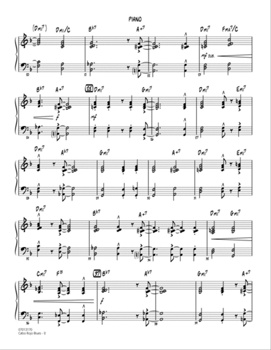 Cabo Rojo Blues - Piano Piano scores gallery preview page 2